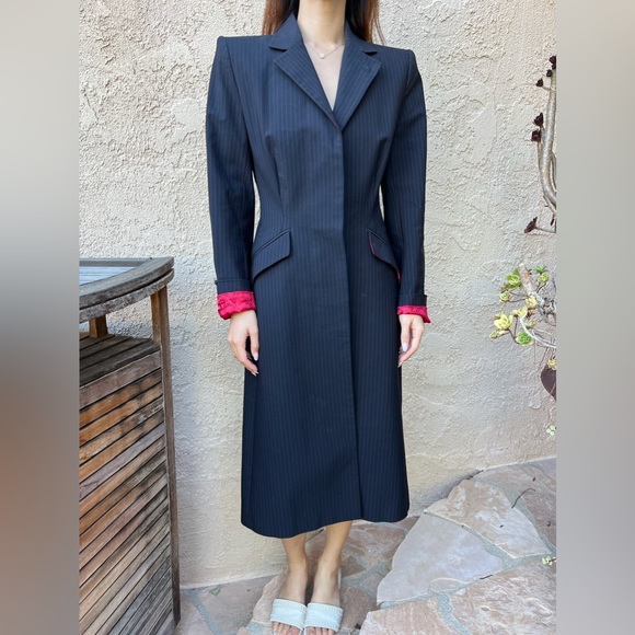 Alexander McQueen Jackets & Blazers - Alexander McQueen “Joan” coveted 1998 pinstripe coat.